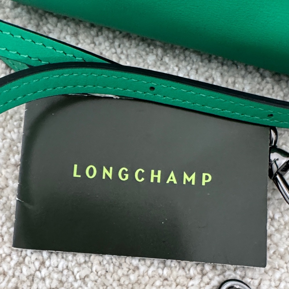 Longchamp LePliage Xtra Xs Leather Green Crossbody Bag - Picture 2 of 16